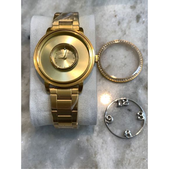 Gold Watch with Crystal Face #watch #crystals - Picture 4 of 7